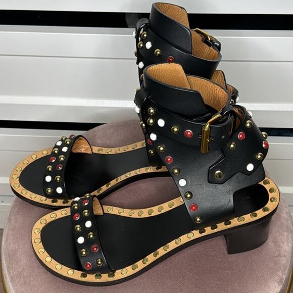 Isabel Marant Embellished Heeled Sandal - Picture 6 of 16